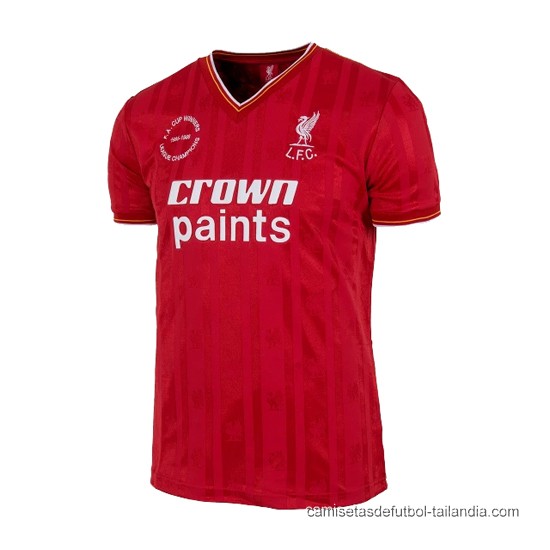 1ª Camiseta Liverpool Doble Victoria Retro 1985-1986 - Haga un click en la imagen para cerrar